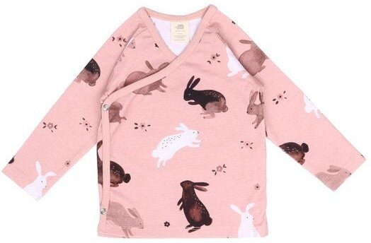 Babypullover Langarm rosa Bio Baumwolle Happy Rabbits Walkiddy – Nachhaltig, umweltfreundlich, bequem, GOTS-zertifiziert...