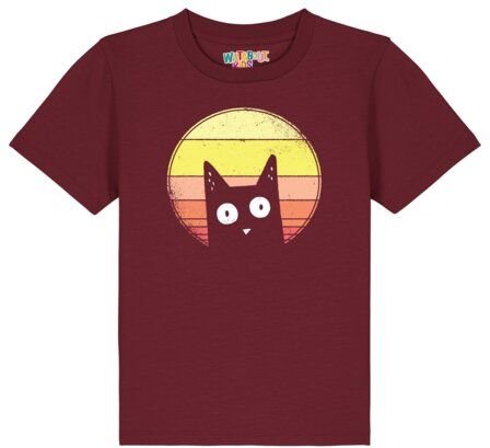 watabout.kids T-Shirt Kinder Sunset Cat