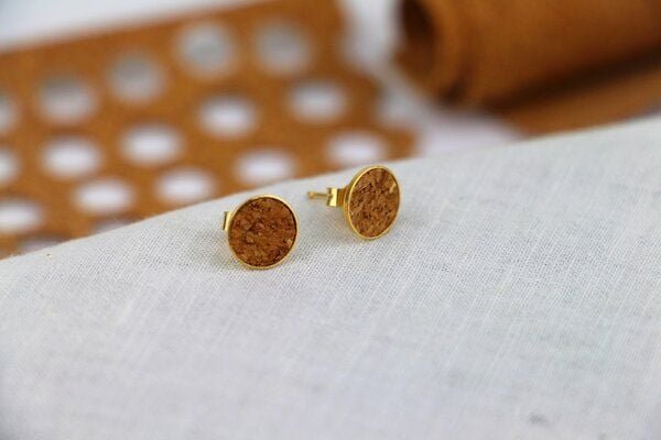 Purewater Upcycling-Ohrringe Kork