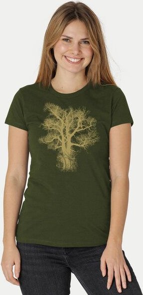 Peaces.bio - handbedruckte Biomode Damen Biobaumwoll T-Shirt Chestnut