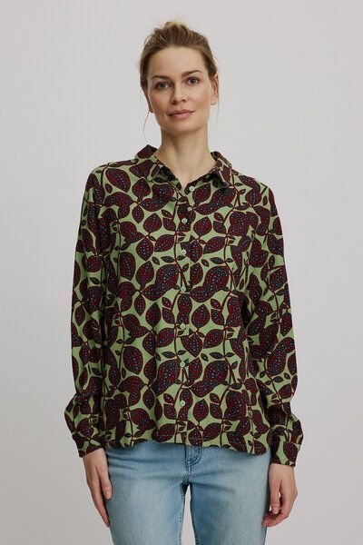 TRANQUILLO Oversize-Bluse aus EcoVero Viskose (W25C21)