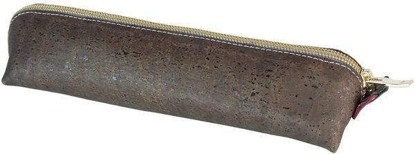 Simaru Federmäppchen / Federtasche aus Kork, Schlampermäppchen braun