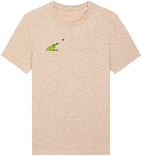 Spangeltangel T-Shirt bedruckt, Frosch, nachhaltig, Biobaumwolle, Herren, Natur, Insekt