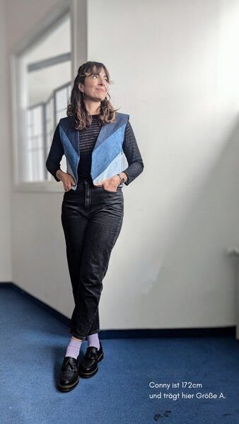 Bridge&Tunnel Weste minimal blue