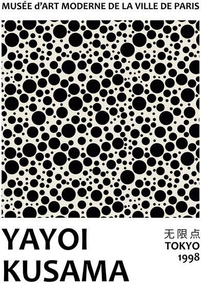 Photocircle Poster / Leinwandbild - Yayoi Kusama, Tokyo 1998