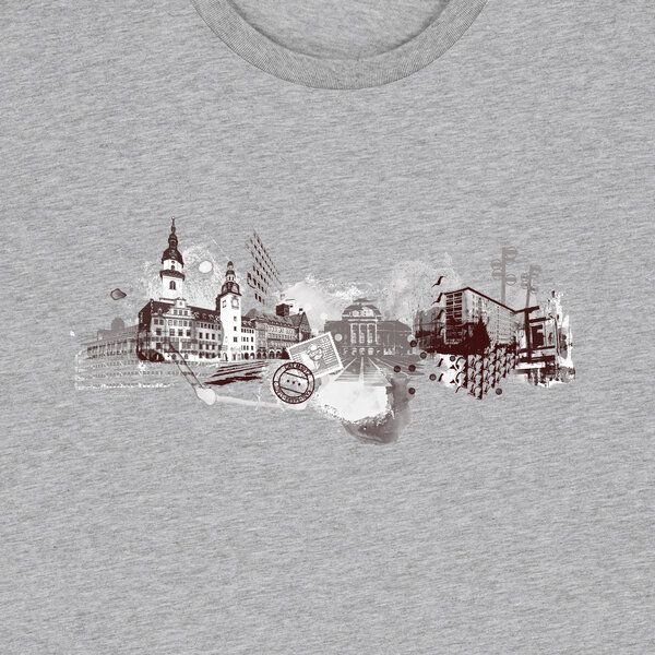 Spangeltangel bedrucktes T-Shirt, Chemnitz, nachhaltig, Stadt, Herren, Damen, Unisex, Biobaumwolle
