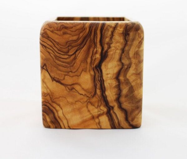 Mitienda Shop Utensilienhalter klein aus Olivenholz