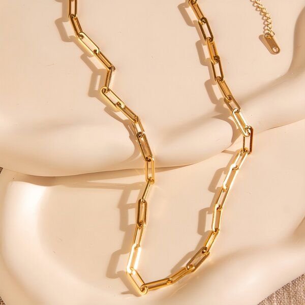 Ovale Gliederkette 4mm breit in 2 Längen von Elektropulli