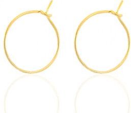 Feine Creolen in 15mm von Elektropulli