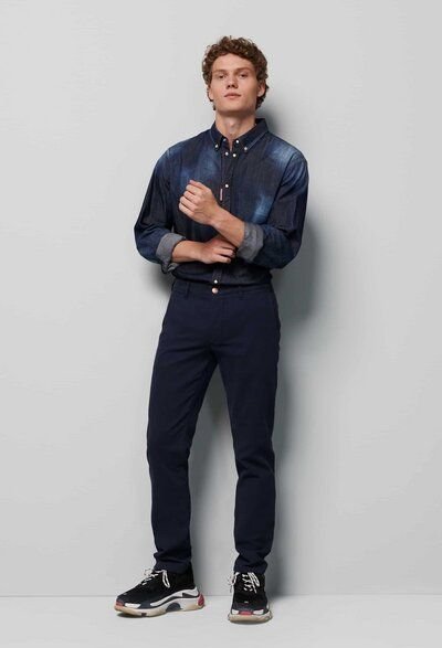 M 5 BY MEYER Micro Fantasy Chino