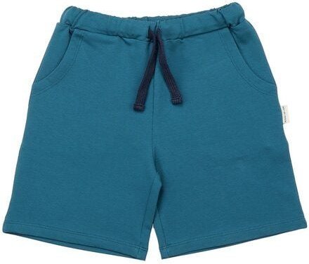 Kinder Shorts aus Baumwolle, petrolblau, weiche kurze Hose mit elastischem Bund für Spielplatz, Urlaub & Alltag – Walkid...