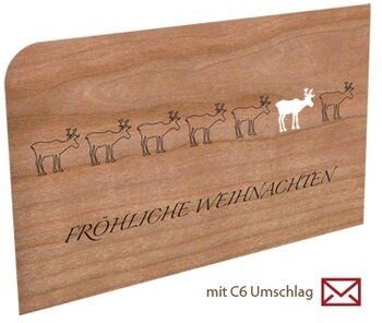 holzpost Weihnachtspost aus Holz