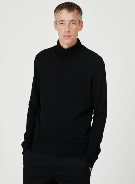 SANVT Der Merino Rollkragen - Schwarz
