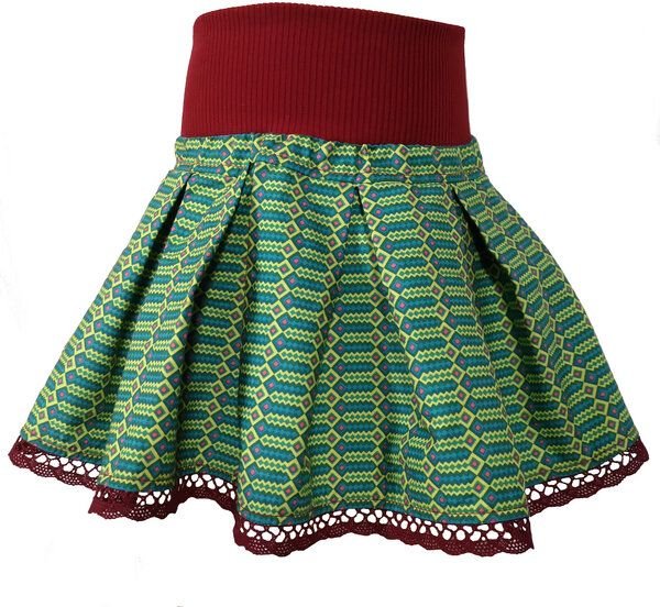 liebewicht Bunter Faltenrock Rock'On Marrakesch mit oder ohne Schleife