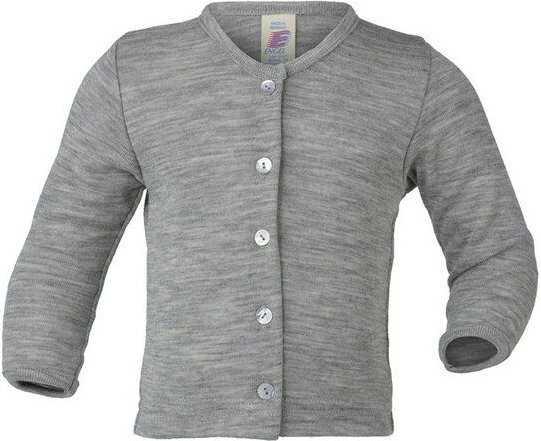 Engel natur Baby Feinripp-Cardigan Bio-Wolle/Seide
