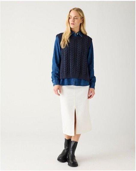 KnowledgeCotton Apparel Crew Neck Pullunder aus Bio-Baumwolle ROC/GOTS/Vegan