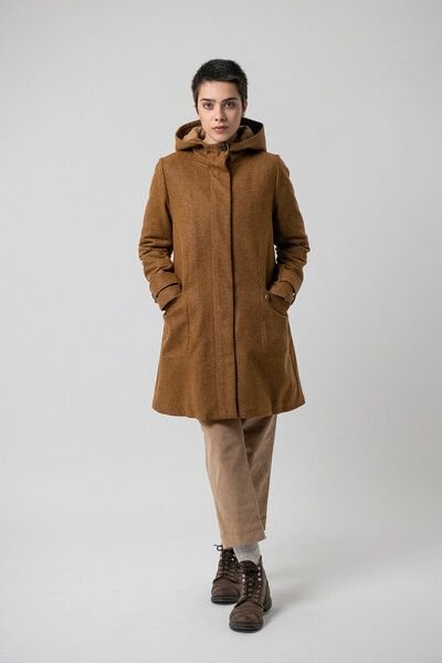 Grenz/gang Damen Mantel Anette aus Loden (Wolle aus kbT)