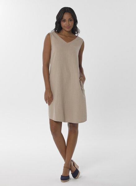 ORGANICATION Kleid aus Bio-Baumwolle und Leinen