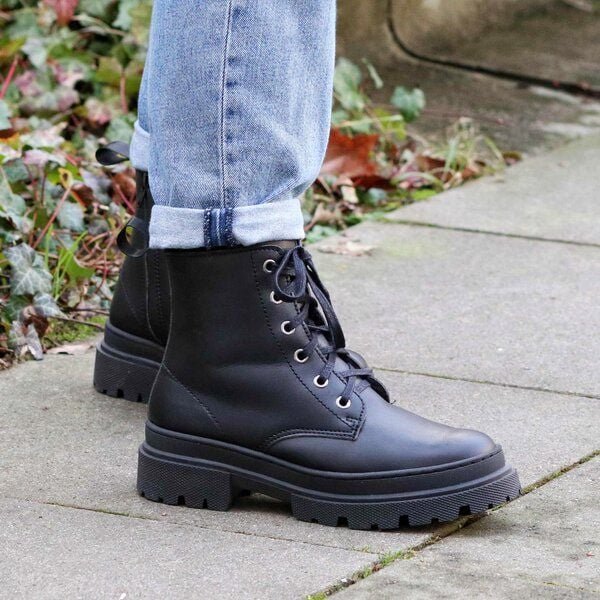 Fairticken Stiefel Vegan GRANDOLA gefüttert mit Reißerverschluß (Microfaser)