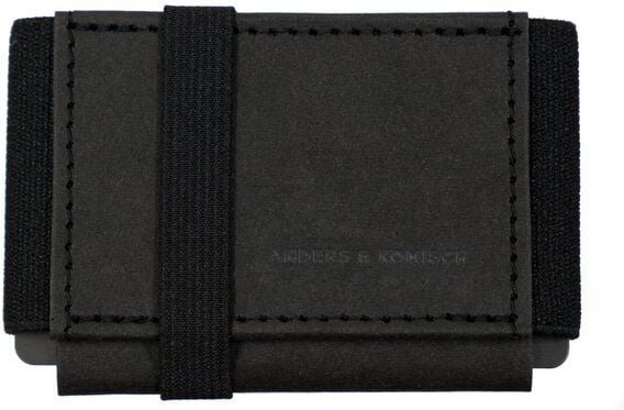 ANDERS & KOMISCH Kleines nachhaltiges Portemonnaie mit Münzfach "A&K MINI" Schwarz