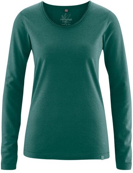 HempAge Damen Langarm-Shirt Lene Hanf/Bio-Baumwolle