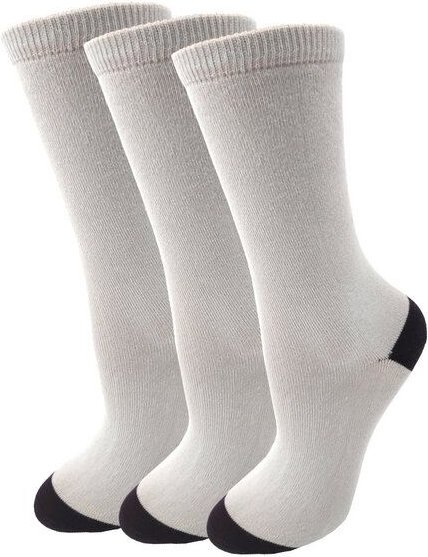 Opi & Max 3er Set Contrast Heel and Toe Office Sock