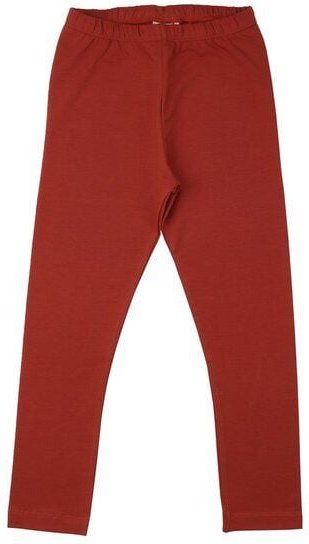 Kinder Leggings GOTS zertifiziert – Rostrot, elastischer Bund, weich & bequem | von Walkiddy
