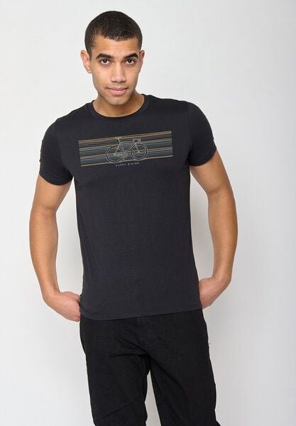 GREENBOMB Bike Happy Guide - Sportliches T-Shirt aus Bio-Baumwolle / hochwertiger Print / GOTS / Fair & Vegan