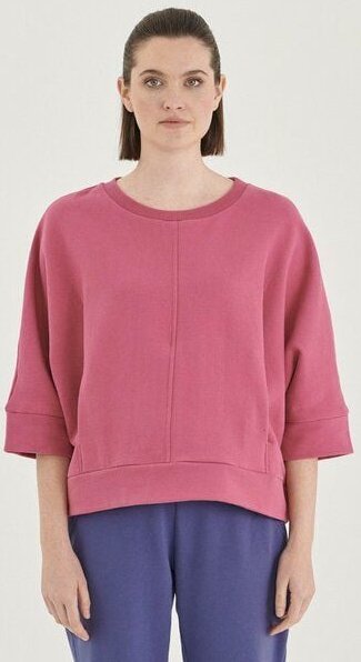 ORGANICATION Sweatshirt aus Bio-Baumwolle mit 3/4-Ärmeln