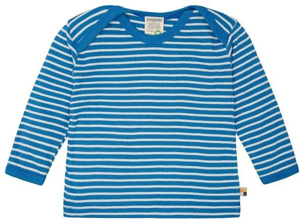 loud + proud Babys & Kinder Shirt langarm gestreift mit Rippe, GOTS-zertifiziert