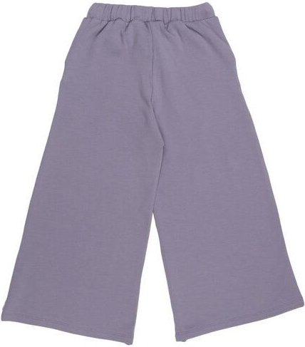 Kinderhose weit GOTS zertifiziert, Bio-Baumwolle, lila, weich, bequemer Bund mit Kordel, Alltag – Walkiddy