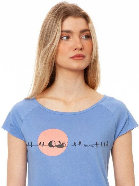 FellHerz Damen T-Shirt Sunrise cornflower bio & fair & vegan