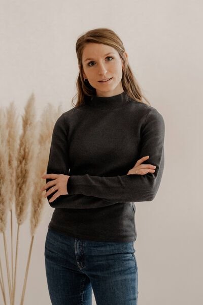 Marenika Waffel Stehkragen Longsleeve CLARA