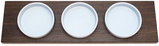 klotzaufklotz Servierschalen mit Holztablett