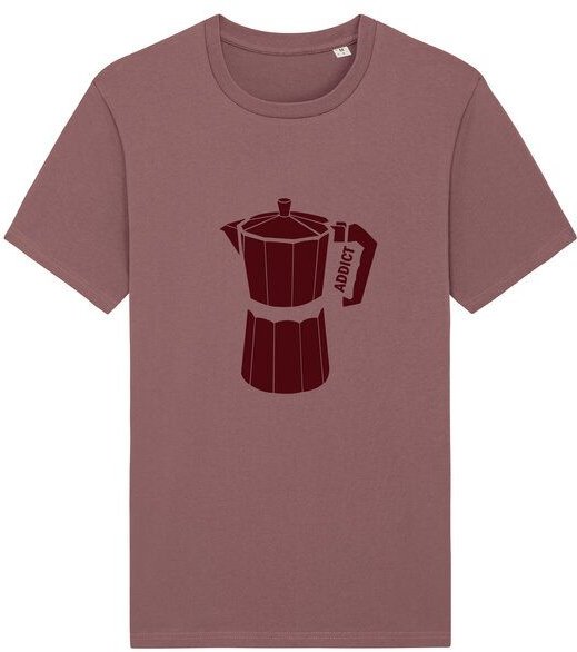 Spangeltangel T-Shirt bedruckt, Kaffee Addict, Siebdruck, Herren, Bio-Baumwolle