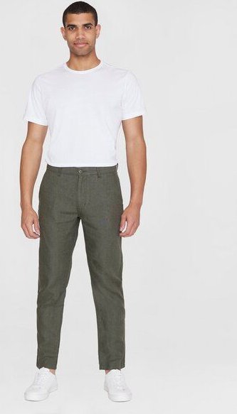 KnowledgeCotton Apparel Chinohose CHUCK aus Bio-Leinen