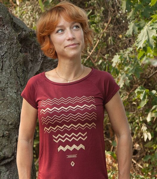 päfjes ZickZack Zacken - Fair gehandeltes Tencel Frauen T-Shirt