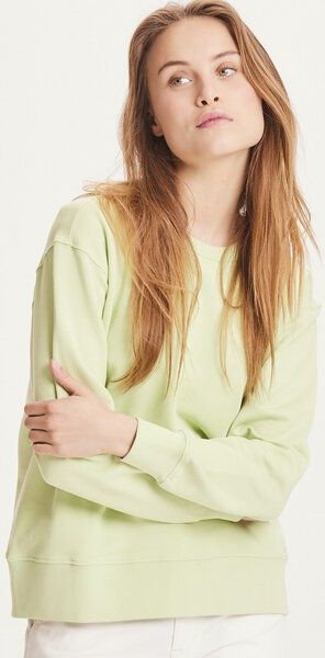 KnowledgeCotton Apparel Sweatshirt - DAPHNE basic badge sweat - aus Bio-Baumwolle