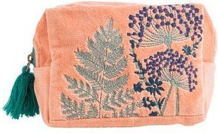 TRANQUILLO Kosmetiktasche / Samttäschchen VELVET BLOOM ART / VELVET LEAVES (BAG313 BAG314, BAG315, BAG316)