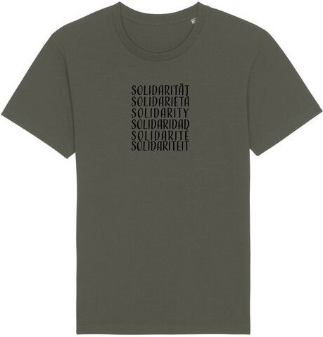 Human Family Bio Unisex Rundhals T-Shirt "Swing - Solidarity" in 5 Farben