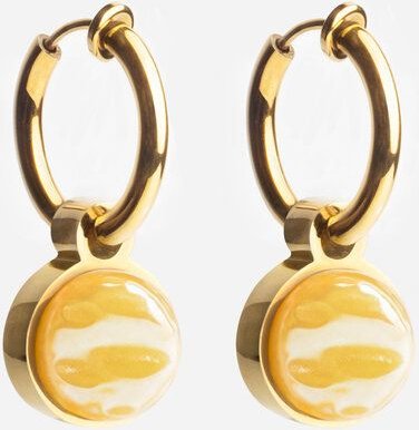 ALEXASCHA Gold Clip Creolen mit Anhänger | Mix & Match