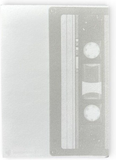 ilovemixtapes Notizblock Kassette DIN A6 – Nostalgischer Mixtape-Block | Retro Schreibblock