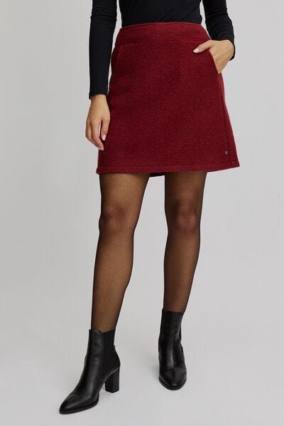 TRANQUILLO Kurzer Rock aus reinem Wollfleece (W25F170)