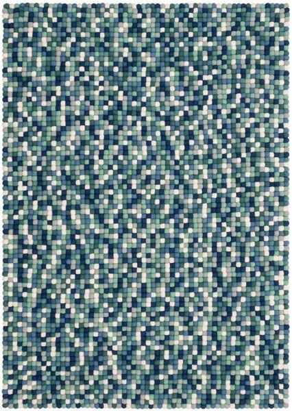 myfelt Filzkugelteppich rechteckig, 100% Schurwolle