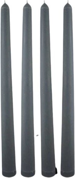 ReineNatur Stabkerzen aus Rapswachs– Leuchterkerzen - 4er Set - H: 24 cm, Ø 2 cm