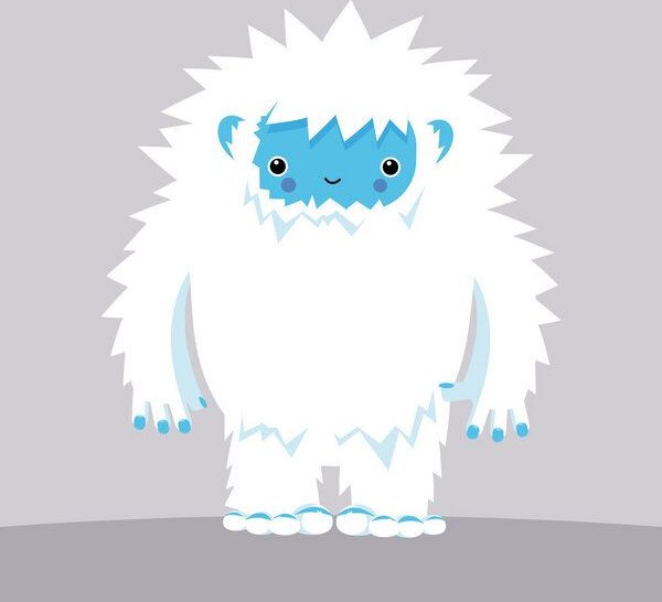 Photocircle Poster / Leinwandbild - Yeti – Illustration fürs Kinderzimmer