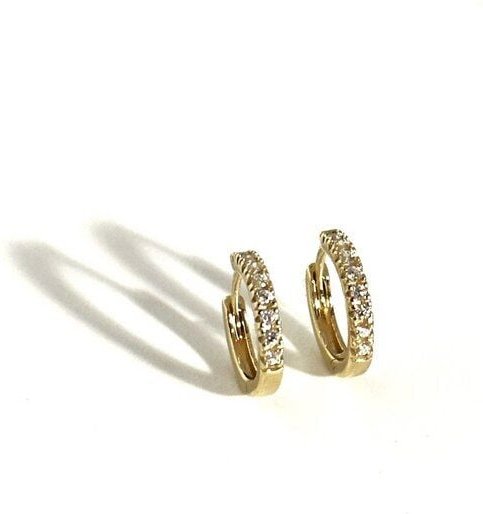 MOANINA Ohrringe Siena Hoops - 585 Massivgold