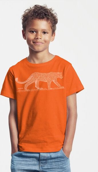 Peaces.bio - handbedruckte Biomode Bio-Kinder T-Shirt Leopard