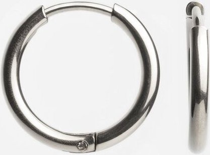 ALEXASCHA Creolen aus Edelstahl | Wasserfeste Ohrringe mit Klickverschluss | Silber, Gold, Roségold