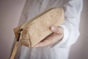 BY COPALA Federmappe Etui aus Kork, Vegan Pencil bag, Kork Tasche